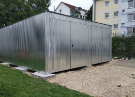 Garaże z blachy ocynkowej 24