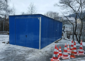 Garaże z blachy akrylowej 125