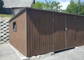 Garaże z blachy akrylowej 155