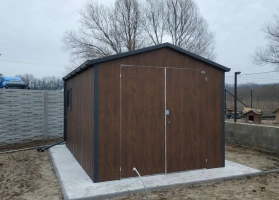 Garaże z blachy akrylowej 124