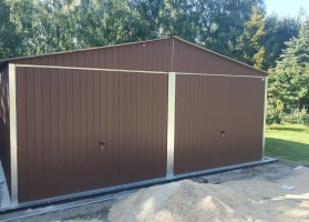 Garaże z blachy akrylowej 166