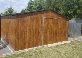 Garaże z blachy akrylowej 44