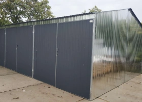 Garaże z blachy ocynkowej 30