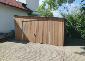 Garaże z blachy akrylowej 311