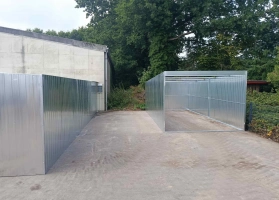 Garaże z blachy ocynkowej