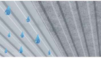 Porównanie blachy dachowej bez filcu i z filcem