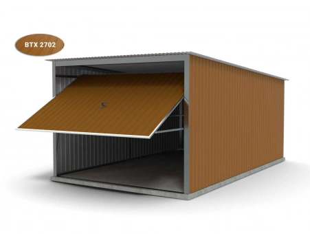 Garaż blaszany - brama uchylna 17