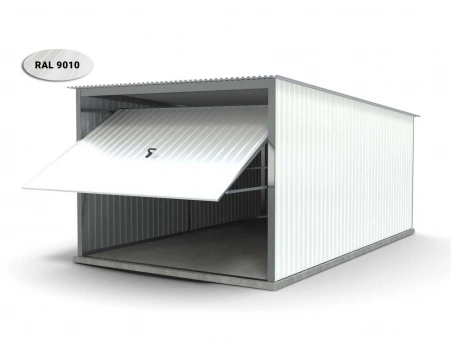 Garaż blaszany - brama uchylna 8