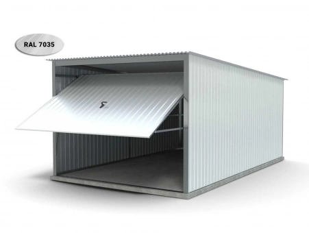 Garaż blaszany - brama uchylna 10