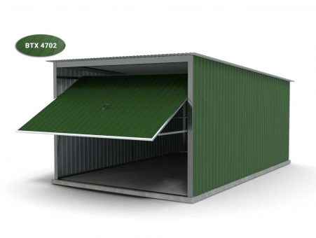 Garaż blaszany - brama uchylna 16