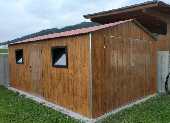 Garaże z blachy akrylowej 101