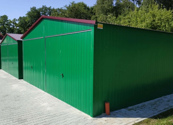 Garaże z blachy akrylowej 46