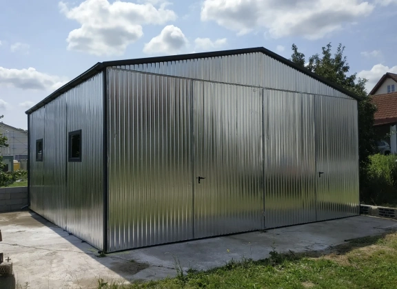 Garaże z blachy ocynkowej 55