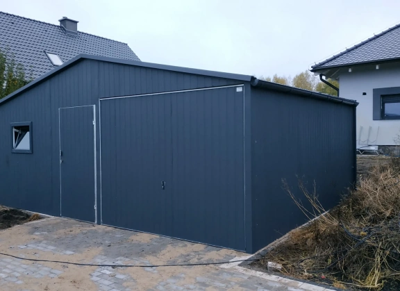 Garaże z blachy akrylowej 180