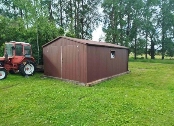 Garaże z blachy akrylowej 310